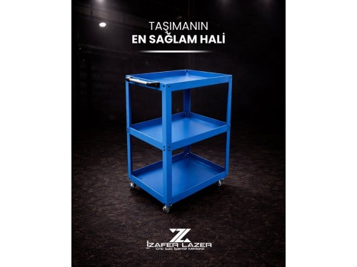 Mavi Parça Taşıma Arabası